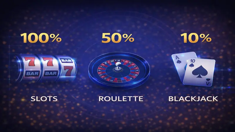 Casino Game Contribution Rates for Wagering Requirements