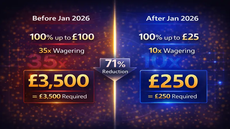 Wagering Requirements Before and After UKGC Cap